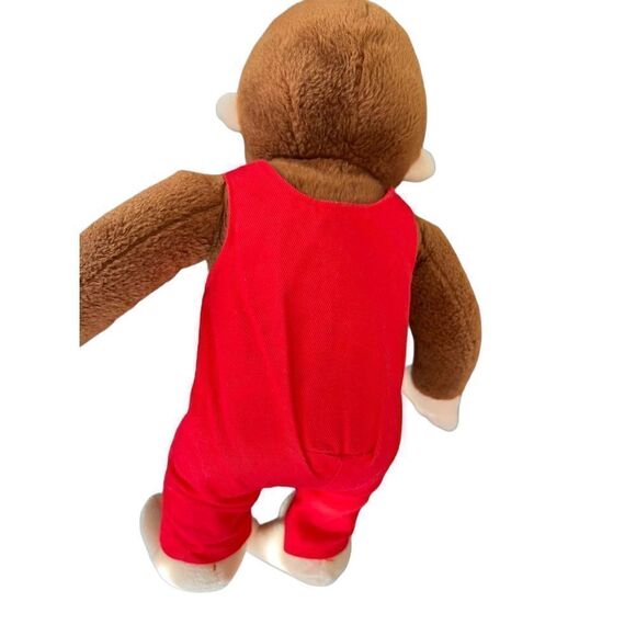 Curious George Plush in Red overall Stuffed Animal 12” - Picture 3 of 6